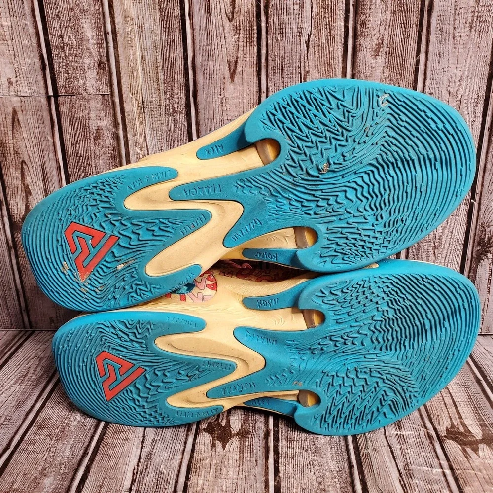 Nike Men's Giannis Zoom Freak 4 Letter Bros Vanilla Lighting FB9503-200 Size 17 - Picture 13 of 16